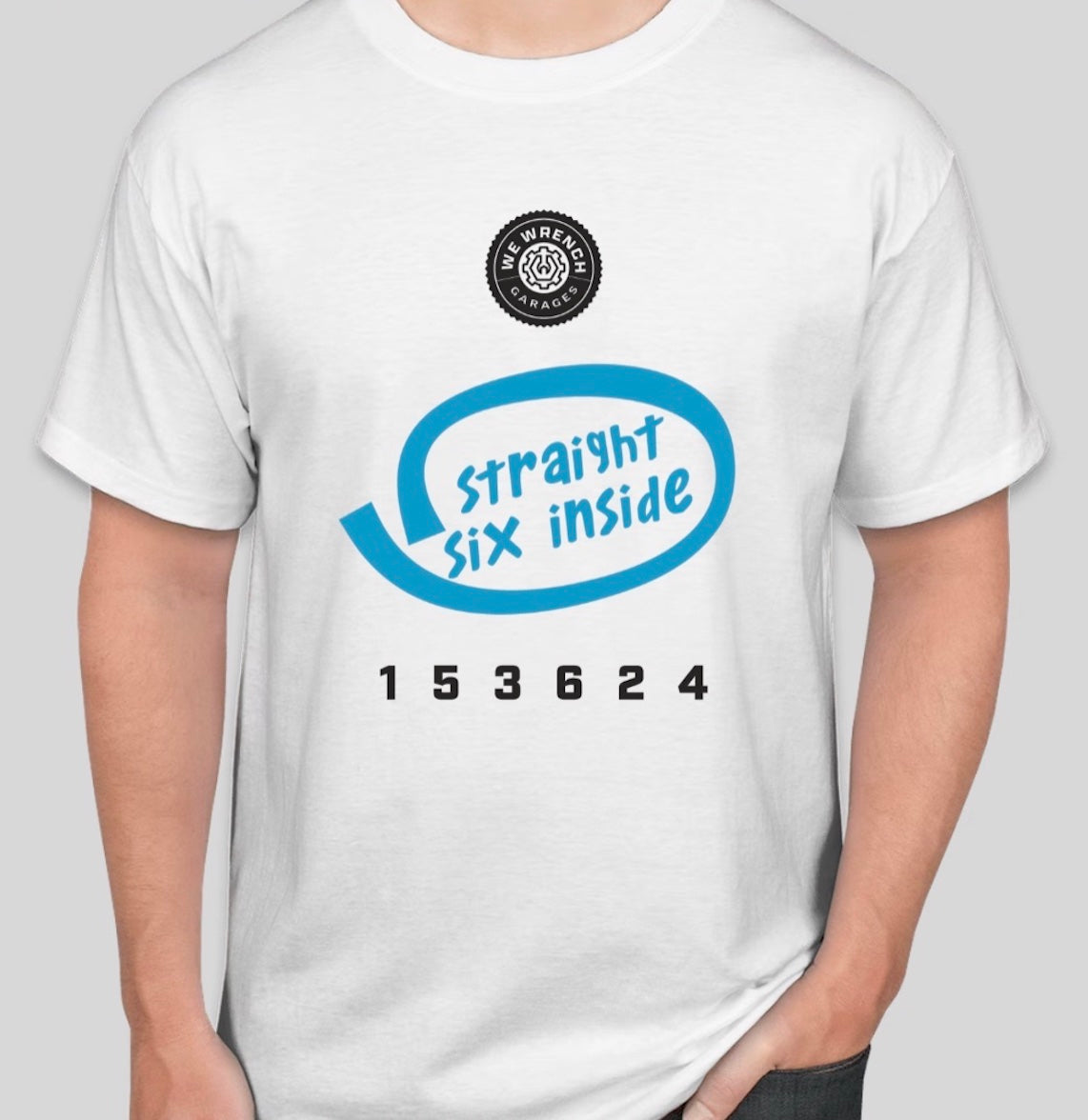 Straight Six Inside White T-Shirt